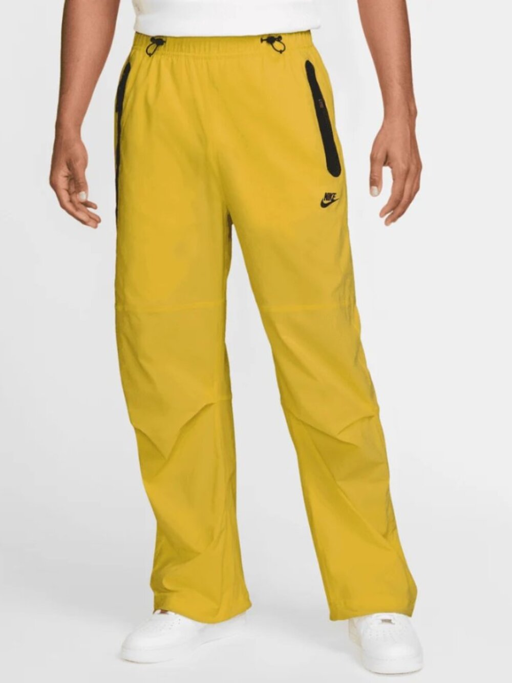 Nike Air Tech Pack Woven Oversized Pants Yellow Pants Men Sz L New HM7158-726